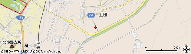 長野県塩尻市上田周辺の地図
