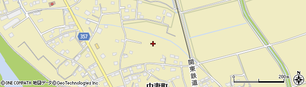 茨城県常総市中妻町周辺の地図