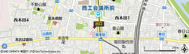 福井銀行木田支店 ＡＴＭ周辺の地図