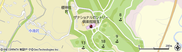 ザナショナルカントリー倶楽部埼玉周辺の地図