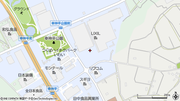 〒306-0608 茨城県坂東市幸神平の地図