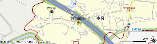 阿和須神社周辺の地図