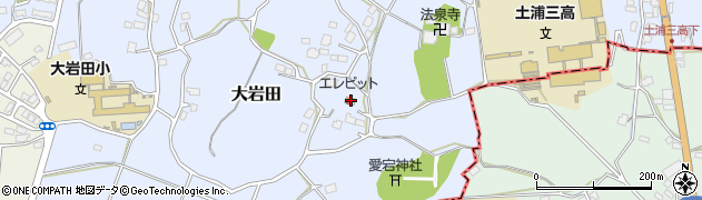 茨城県土浦市大岩田1659周辺の地図