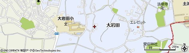 茨城県土浦市大岩田1853周辺の地図