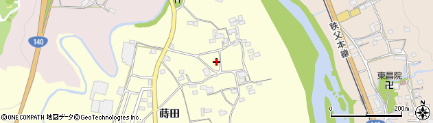 埼玉県秩父市蒔田76周辺の地図