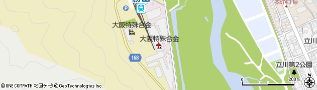 大阪特殊合金株式会社勝山工場周辺の地図