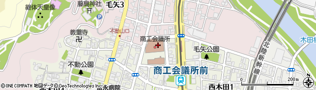 福井商工会議所ビル周辺の地図