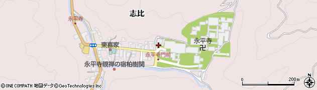 永平寺典座寮大庫院周辺の地図