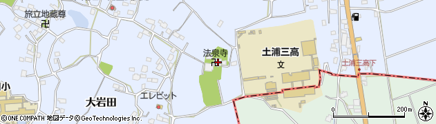 茨城県土浦市大岩田1616周辺の地図