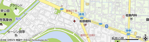 福井県福井市勝見周辺の地図