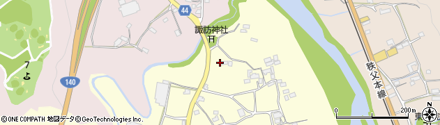 埼玉県秩父市蒔田55周辺の地図