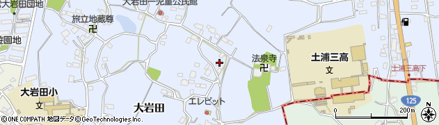 茨城県土浦市大岩田1672周辺の地図