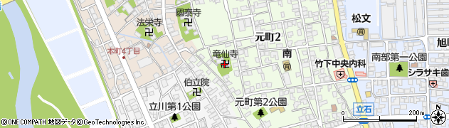 竜仙寺周辺の地図