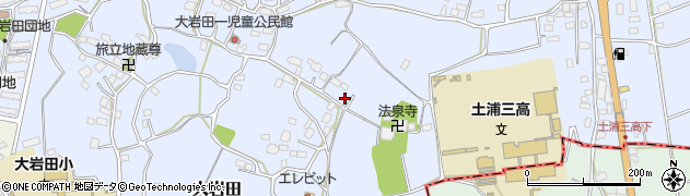 茨城県土浦市大岩田1674周辺の地図