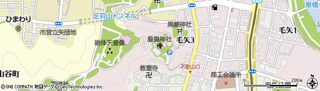 藤島神社周辺の地図