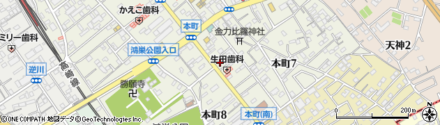 武蔵野銀行鴻巣支店 ＡＴＭ周辺の地図