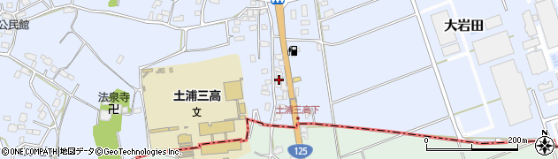 茨城県土浦市大岩田1277周辺の地図