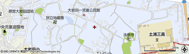 茨城県土浦市大岩田1705周辺の地図
