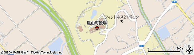埼玉県比企郡嵐山町周辺の地図