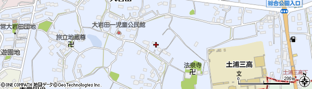 茨城県土浦市大岩田1677周辺の地図