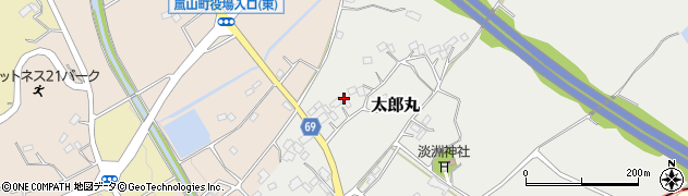 埼玉県比企郡嵐山町太郎丸45周辺の地図