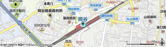 長野県岡谷市周辺の地図