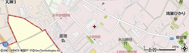 埼玉県鴻巣市上谷1680周辺の地図
