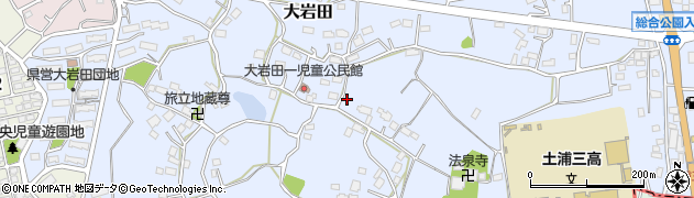 茨城県土浦市大岩田1707周辺の地図