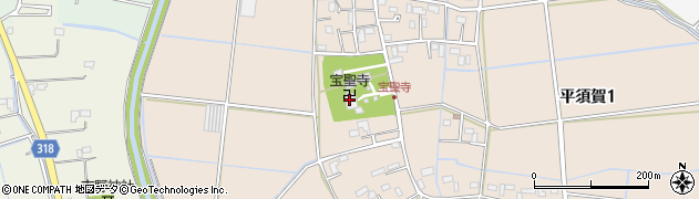 宝聖寺周辺の地図