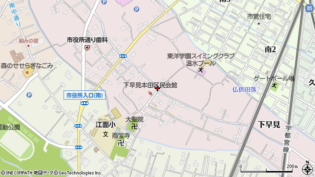 〒346-0022 埼玉県久喜市下早見の地図