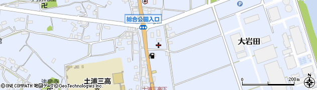 茨城県土浦市大岩田1286周辺の地図