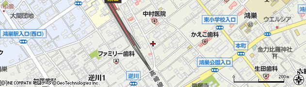 タイムズ鴻巣本町駐車場周辺の地図