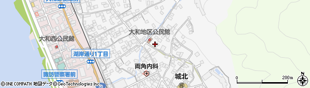 長野県諏訪市大和周辺の地図
