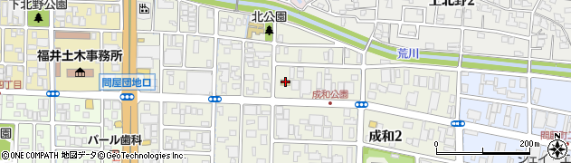 セブンイレブン福井成和店周辺の地図