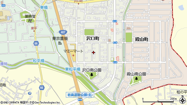 〒355-0004 埼玉県東松山市沢口町の地図