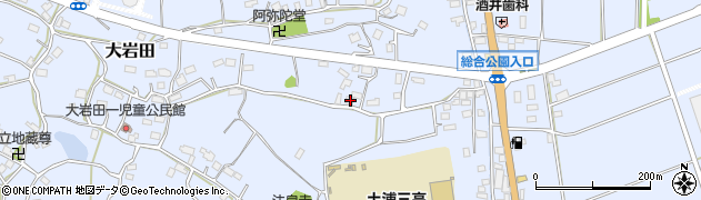 茨城県土浦市大岩田1416周辺の地図