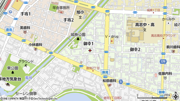 〒910-0854 福井県福井市御幸の地図