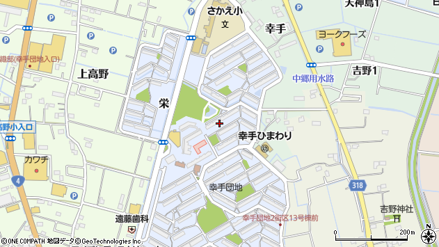 〒340-0154 埼玉県幸手市栄の地図