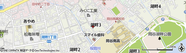 長野県岡谷市湖畔周辺の地図