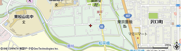 埼玉県東松山市東平459周辺の地図