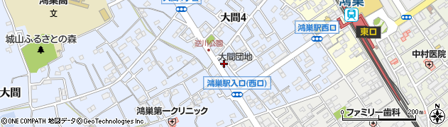 株式会社共栄ドライ　鴻巣西口店周辺の地図