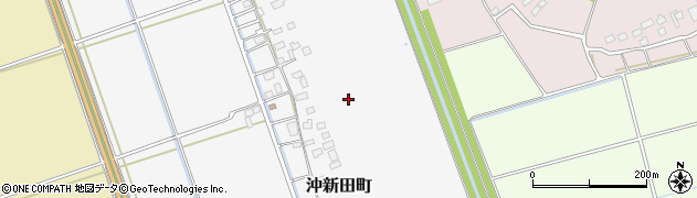 茨城県常総市沖新田町周辺の地図