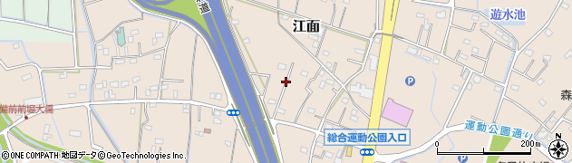 埼玉県久喜市江面周辺の地図