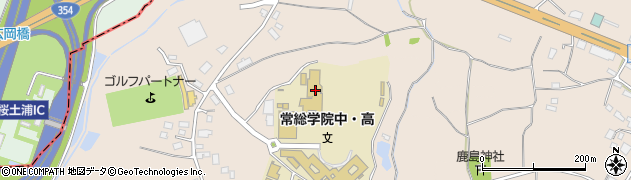 常総学院中学校周辺の地図