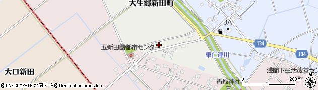 茨城県常総市大生郷新田町2160周辺の地図
