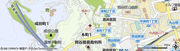長野県岡谷市本町周辺の地図
