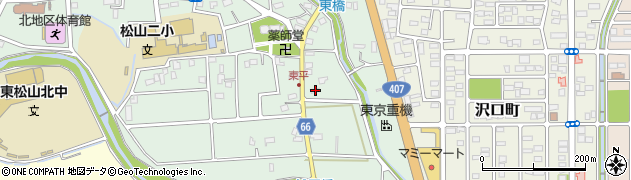 埼玉県東松山市東平412周辺の地図