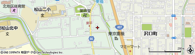 埼玉県東松山市東平413周辺の地図