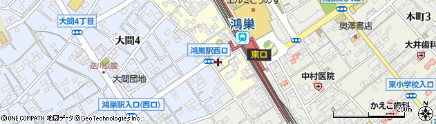 埼玉りそな銀行鴻巣駅西口 ＡＴＭ周辺の地図