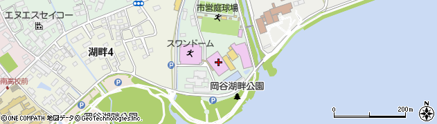 岡谷市民屋内水泳プール周辺の地図